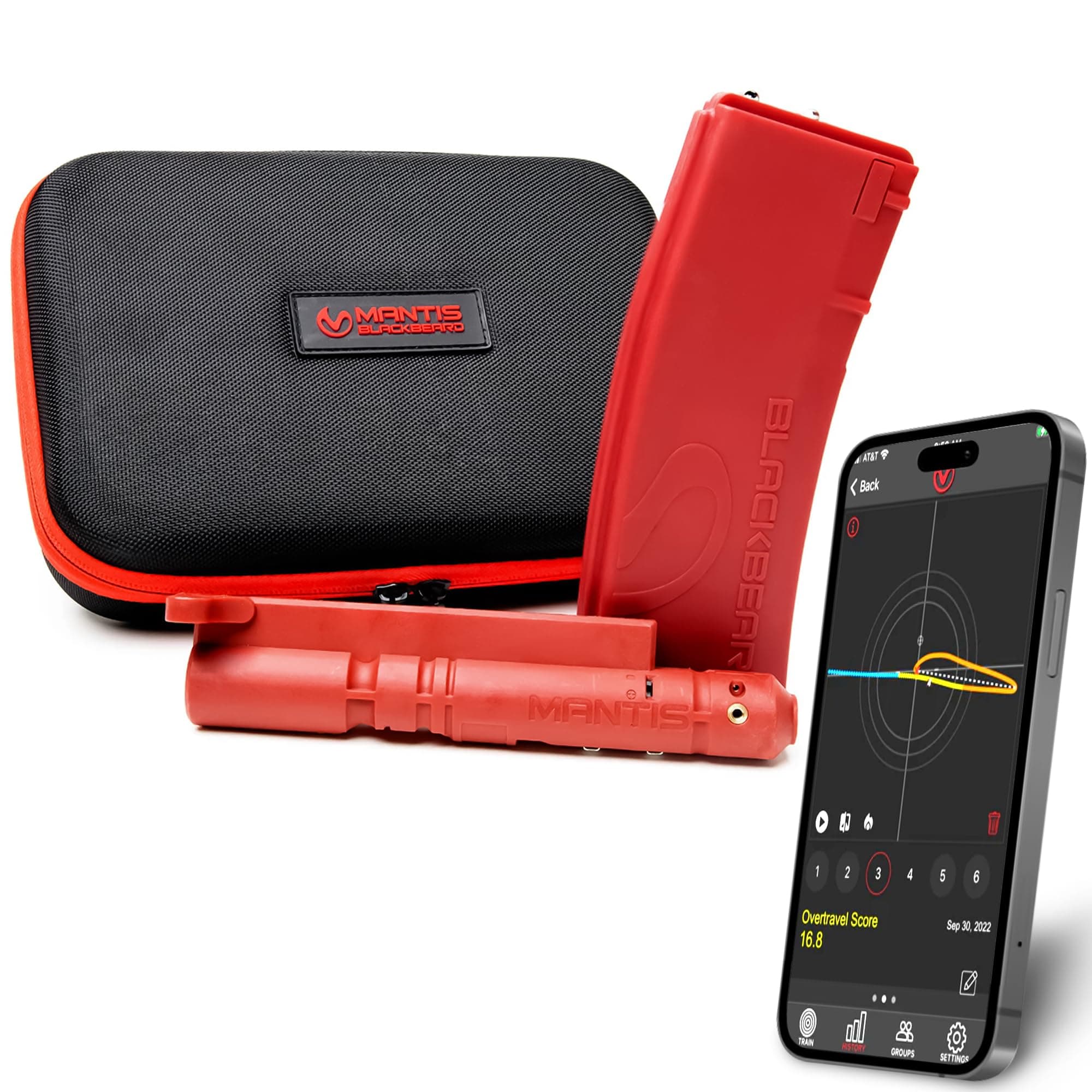 BlackbeardX | Dry Fire Laser Training System | Free App with Smart Analytics & Real-Time Feedback | Laser Target Practice at Home | Firearm Training System