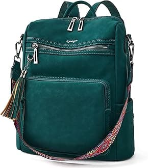 Leather Backpack Purse for Women Fashion Tassel Ladies Shoulder Bags Designer Large Travel Backpack Bags