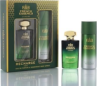 FRENCH ESSENCE Luxury Gift Set For Men - Perfume 60Ml & Deodorant 120Ml | Perfume and Deo Combo|Premium Gift for Husband & Boy Friend (Recharge)