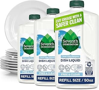 Seventh Generation Hand Dish Wash Refill, Free & Clear, 3pk 50z