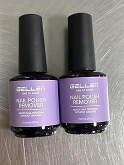 Gellen Gel Nail Polish Remover, 2 Pack Professional Gel Polish Remover for Nails, Quick & Easy Polish Remover In 3-5 Minutes, No Need for Foil Soaking Or Wrapping
