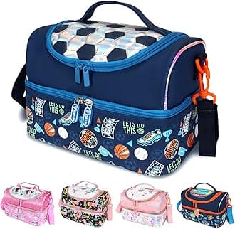 RLGPBON Kids Lunch Bag,Insulated Lunch Box for Girls Boys,Lunch Bag Toddler Teen,School Daycare Cute Travel bags