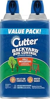 Backyard Bug Control Outdoor Fogger, Kills Mosquitoes, Fleas & Listed Ants, 16 Ounce, 2 Pack