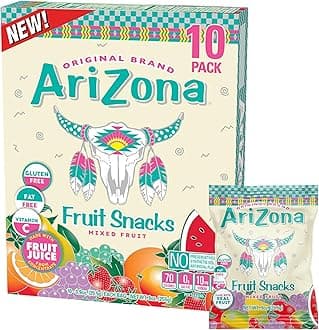 Iced Tea Fruit Snacks, Mixed Fruit - 0.9 oz, 10 count Box