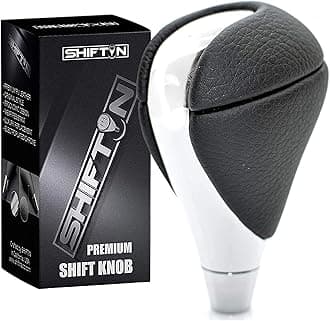 Black Leather Chrome Gear Shift Knob Stick Shifter for Lexus ES300h ES350 GS300 GS350 GS430 GS450h GS460 is-F IS250 IS300 IS350 LS460 LS600h RX350 RX450h (Black Leather/Chrome)