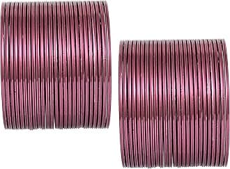 NMII Plain Metal Bangles Set For Women and Girls with Glossy Finished Design