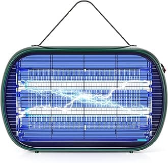 Electric Bug Zapper 5000 Sq. Ft. Modern and Stylish 20W Insect Killer Indoor, Fly Mosquito Insect Zapper for Home Kitchen Restaurant Bakery Balcony Garage Patio Office Warehouse (Green)