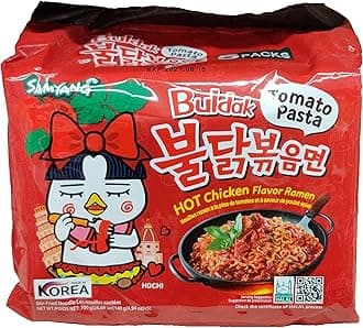 Samyang Spicy Chicken Ramen, (Tomato Pasta BULDAK Flavor) 5 counts per package