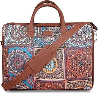 Printed Unisex laptop messenger bag for work