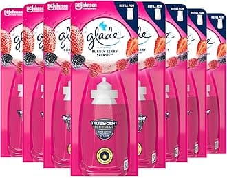 Sense & Spray Air Freshener Refill, Motion Activated Automatic Room Spray and Odour Eliminator for Home, Bubbly Berry Splash, 8 Refills (8 x 18ml)