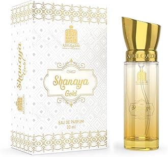 Adilqadri Shanaya Gold Perfume for Men & Women – Long-Lasting Arabic Woody Scent, Spicy, Floral, Vanilla & Woody Notes | Eau de Parfum, 20 ML