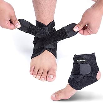 Ankle Support Brace, Breathable Neoprene Sleeve, Free size, Adjustable Wrap!