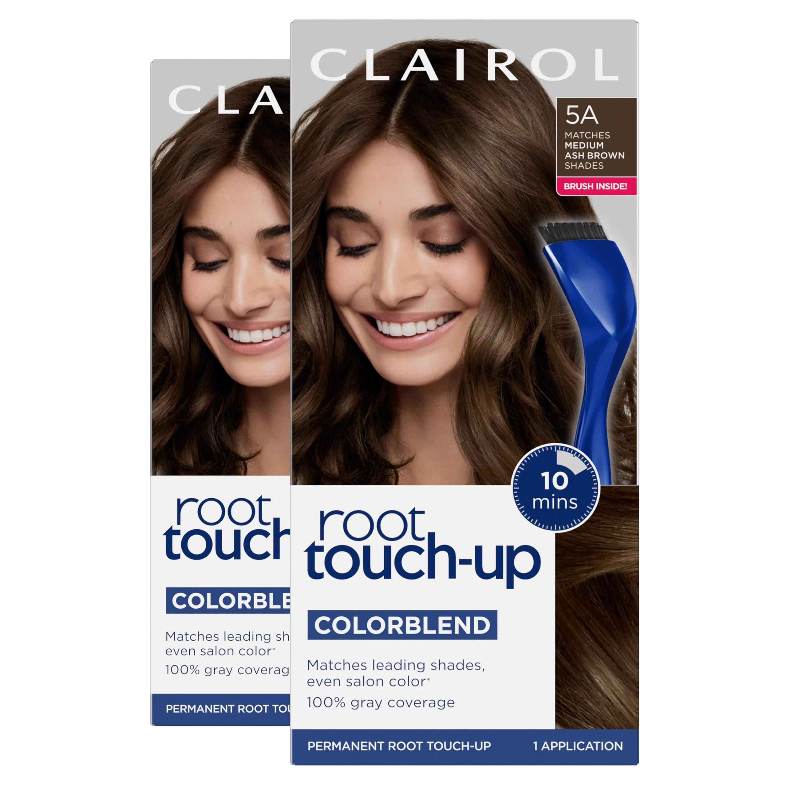 Permanent Root Touch-Up, 5A Medium Ash Brown Hair Color, 2 Count