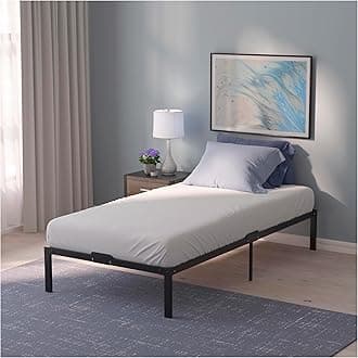 Dreamzie Metal Single Bed Frame 90x190 with Storage 41cm - Platform Sturdy and 20min Easy Assembly Bed Frames - Large Storage