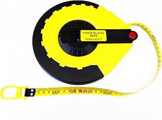 The Perfect Measuring Tape Company - Surveyor's Tape Measure - Rewinding and Compact - Dual Sided - 165' (feet) / 50m (Meter)