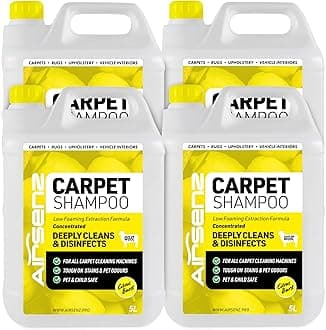 – Professional Carpet Shampoo - Low Foaming Extraction Formula Suitable For All Carpet Cleaning Machines (Citrus Burst, 20L)