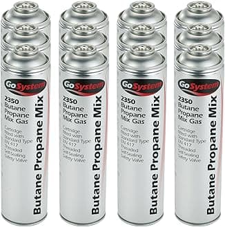 GoSystem 2350 Butane Propane 70:30 Mix Gas Cartridge 350g 631ml - 12 Pack