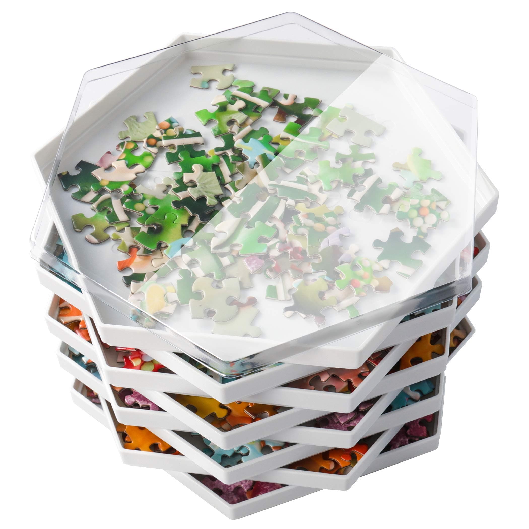 Puzzle Sorting Trays (White)