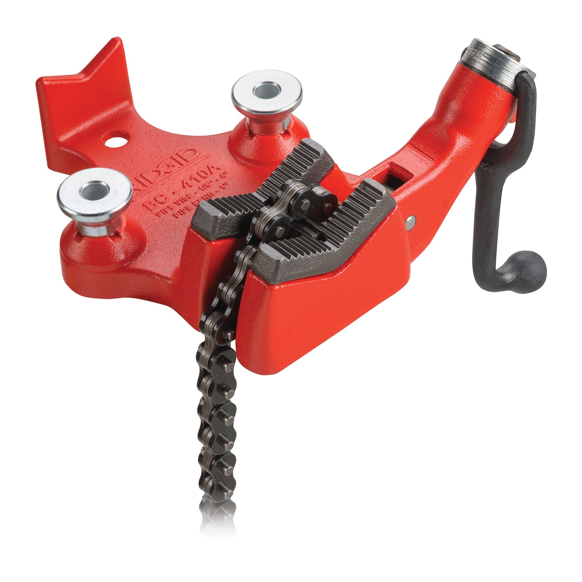 40195 Model BC410 Top Screw Bench Chain Vice, 1/8-inch to 4-inch Bench Vice, Red