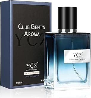 Ycz CLUB GENT'S AROMA Perfume Men, 1.7oz(50ml), Nightclub Essential Fragrance, Long Lasting Cologne for Men with Aromatic Woody Notes of Mint, and Lemon, Ideal Occasions Daily Elegance.