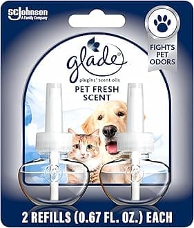 Glade PlugIns Refills Air Freshener, Pet Fresh Scent, Scented and Essential O...