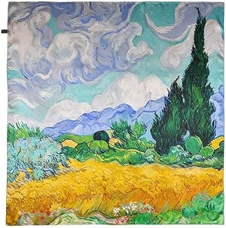 Grace Scarves 100% Silk Scarf, Artists Collection (van Gogh & Monet)