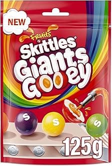 Skittles Giants Gooey Vegan Sweets Sharing Bag Candy 125g