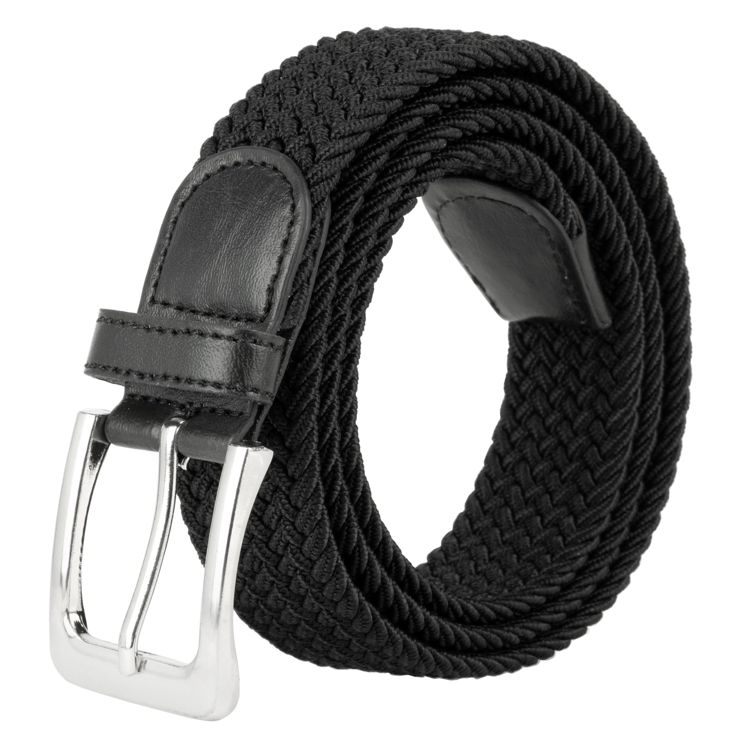 Canvas Elastic Fabric Woven Stretch Multicolored Braided Belts