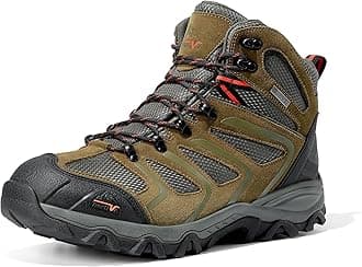 NORTIV 8 Men's Ankle High Waterproof Hiking Boots Backpacking Trekking Trails Shoes