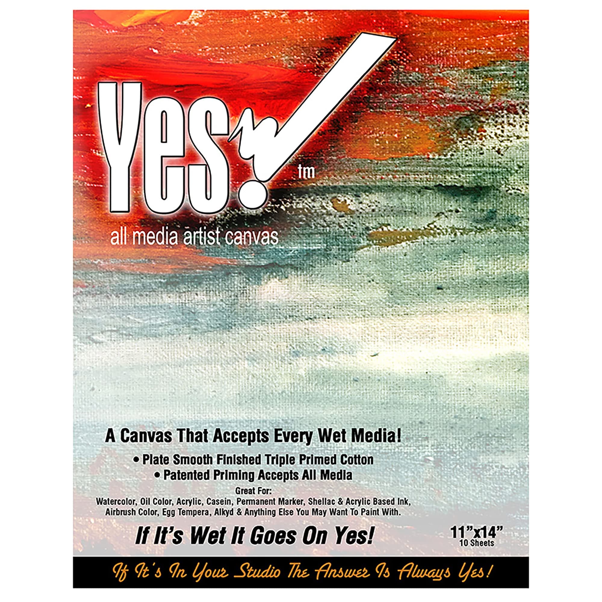 Yes! Canvas Pad 11x14"