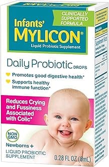 Infants' Mylicon Daily Probiotic Drops, for Colic and Fussiness, 8mL, 21 Daily Doses