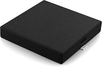 FOVERA Memory Foam Seat Cushion for Chair - for Office & Home Chair - Relieves Coccyx/Tailbone & Lower Back Pain, Offers for Comfortable Sitting (L - 18 x 16.5 Inch, Mesh Black)