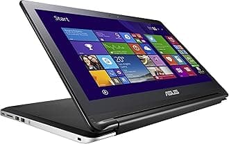 ASUS Flip 2-in-1 TP500LA-DS71T Laptop (Windows 8, Intel Core i7-5500U 2.4 GHz, 15.6" LED-lit Screen, Storage: 1 TB, RAM: 8 GB) Black