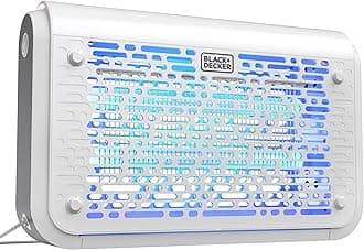 BLACK+DECKER Bug Zapper | Electric UV Insect Killer& Catcher for Flies, Gnats, Mosquitoes, & Other Flying Pests | 6,000 Sq/Ft Coverage for Indoor/Outdoor Use Includes Home, Kitchen & Other Areas