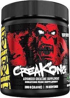 CREAKONG – Advanced Creatine Supplement with Triple Creatine Blend for Muscle Strength, Size & Performance – Unflavoured, Banned Substance Tested – 300g (75 Servings)