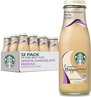 Starbucks Frappuccino Coffee Drink, White Chocolate Mocha 13.7 fl oz Bottles (12 Pack)