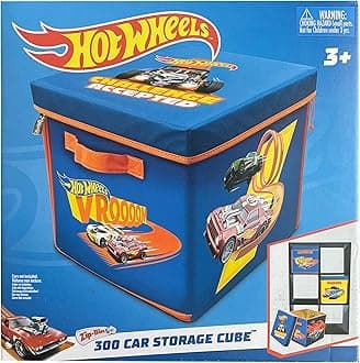 PETERKIN | Hot Wheels ZipBin Playmat and Storage | Storage for 300 cars and playmat! | Toy Cars & Motors | Ages 3+