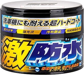 Soft99 00347 Ultra Waterproof WAX for Dark & Metallic, 10.6 oz (300 g) for Automobile Paint Protection & Shine, Sponge