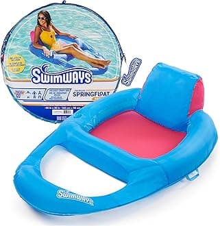 Spring Float Premium Recliner Pool Lounger, Inflatable Pool Floats Adult with Fast Inflation for Ages 15 & Up