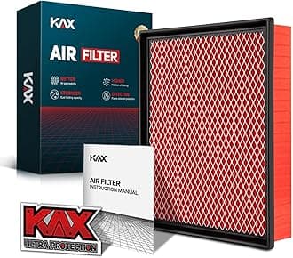 Premium Engine Air Filter, GAF027 (CA8755A) Replacement for Silverado, Suburban, Sierra, Yukon, Avalanche 1500/2500/3500, Tahoe, Escalade (V6/V8), 200% Longer Life