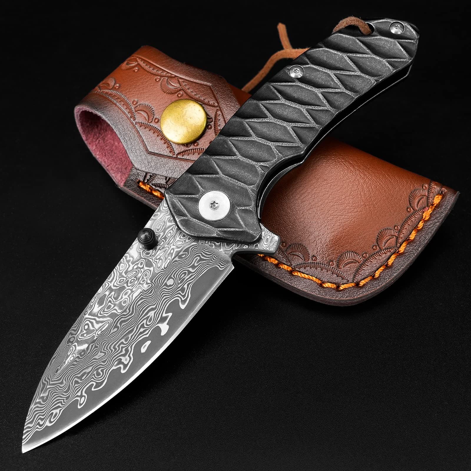 POCKET KNIFE DAMASCUS