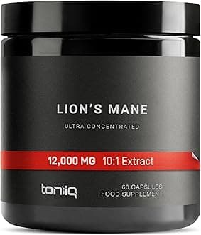 Lion’s Mane - Ultra High Potency 10:1 Extract with 30% Polysaccharides - Highly Concentrated & Bioactive - Third-Party Lab Tested - 60 Capsules