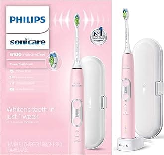 ProtectiveClean 6100 Rechargeable Electric Toothbrush, Whitening, Pink