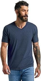 True Classic Mens V Neck T Shirts - Cotton V Neck Shirts for Men, V-Neck Mens T-Shirts and Undershirts for Men Pack/Singles