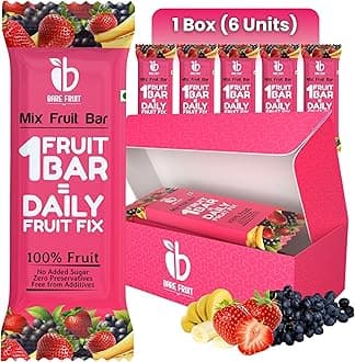 Barefruit 100% Mix Fruit Bar|Healthy Breakfast Diet Energy Snacking Bar For Kids & Adults|Plant Based Protein & Fibre - Rich In Vitamin A, C,Magnesium & Iron|No Added Sugar, Zero Preservatives,200 G