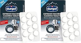 Durgol Espresso Machine and Coffee Maker Cleaning Tablets, 10 count (Pack of 2)