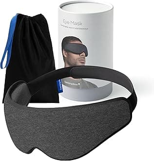 OSTRICH PILLOW Eye Mask | 3D Ergonomic mask | Adjusts to The Shape of Your face | Mask for Sleeping, Resting, Relaxing | Blocks Light for Total Darkness (Dark Night)