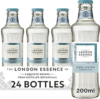 Soda Water, Premium Cocktail Mixer, 200ml, Pack of 24 bottles, No Artificial Colours Preservatives or flavours, Low Calorie