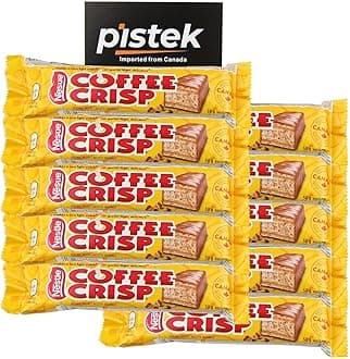 Coffee Crisp Chocolate Candy Bars, Full Size 50g/1.76oz, Shipped from Canada (10 bars)