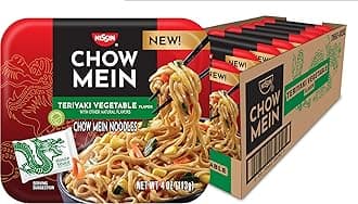 Chow Mein Noodles, Teriyaki Vegetable, 4 Ounce (Pack of 8)